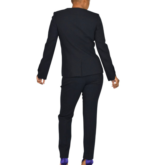 Ted Baker Cerisa Pant Suit Set Navy Blue Blazer Virgin Wool Power Career Work 4 - Picture 3 of 16